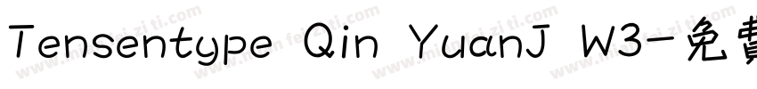 Tensentype Qin YuanJ W3字体转换